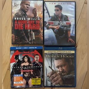 Action Movie Blu-ray and DVD Collection
